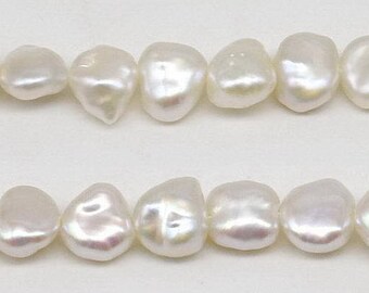 AA+ Keshi pearls, 6-7mm natural keishi reborn pearl beads, freshwater pearl full strand, keishi pearl string for necklace, FK450-WS