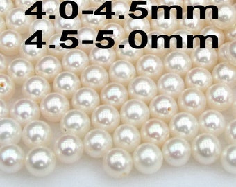 Perle D'acqua Dolce Coltivate Naturali, 7-8 Mm, Bianche