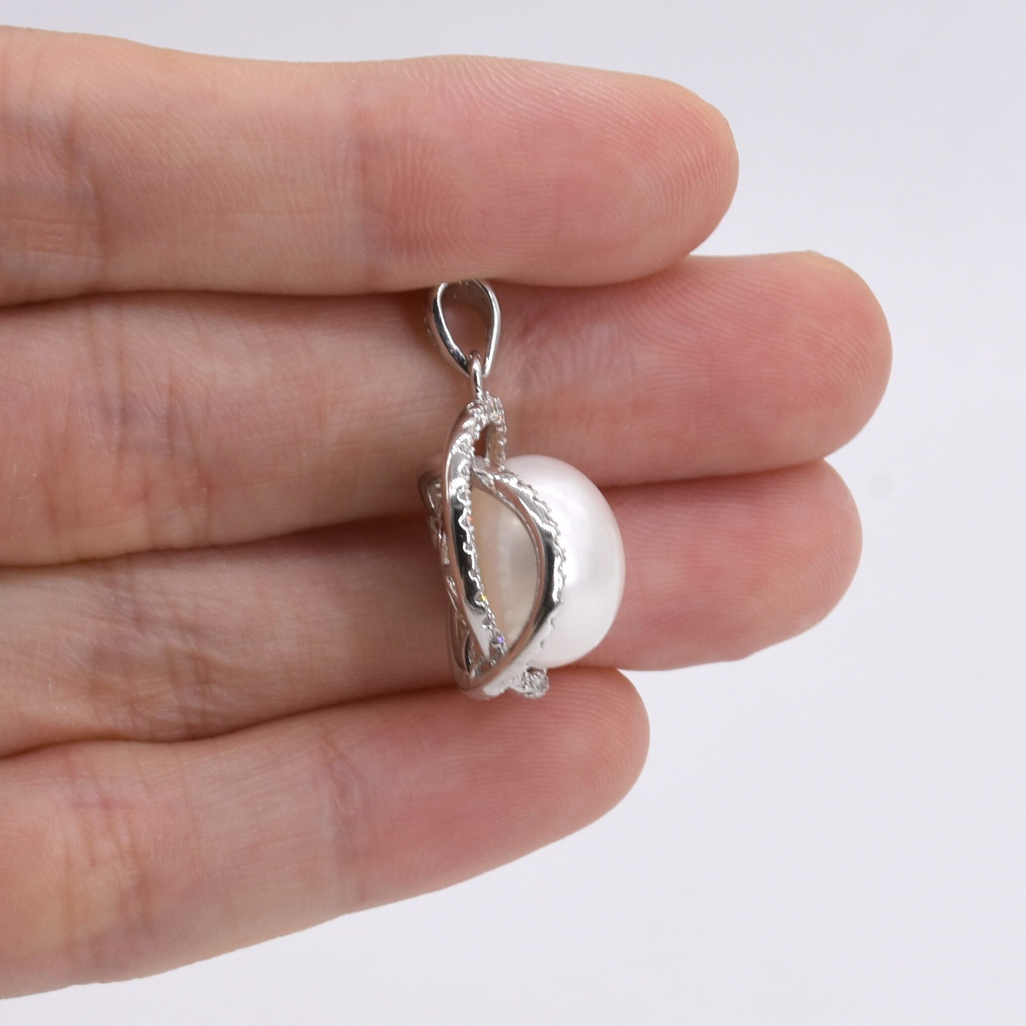 ネックレス・ペンダント wing bling 925 Silver Noah Daisy Natural Freshwater Pearl Ne WING BLING] silver925 NOAH DAISY 天然淡水パールネックレス