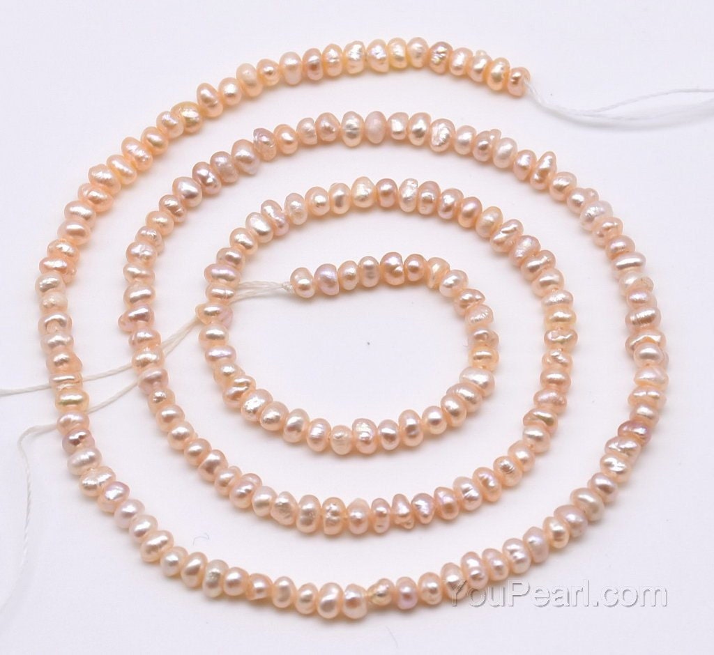 3MM Ivory/Cream Colored Potato Shaped Natural Freshwater Pearls P-31 –  Ayla's Originals