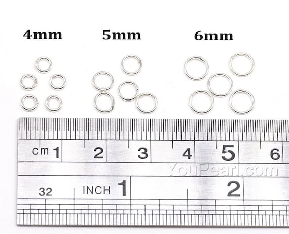  Sterling Silver Jump Rings for Jewelry Making 4mm 5mm