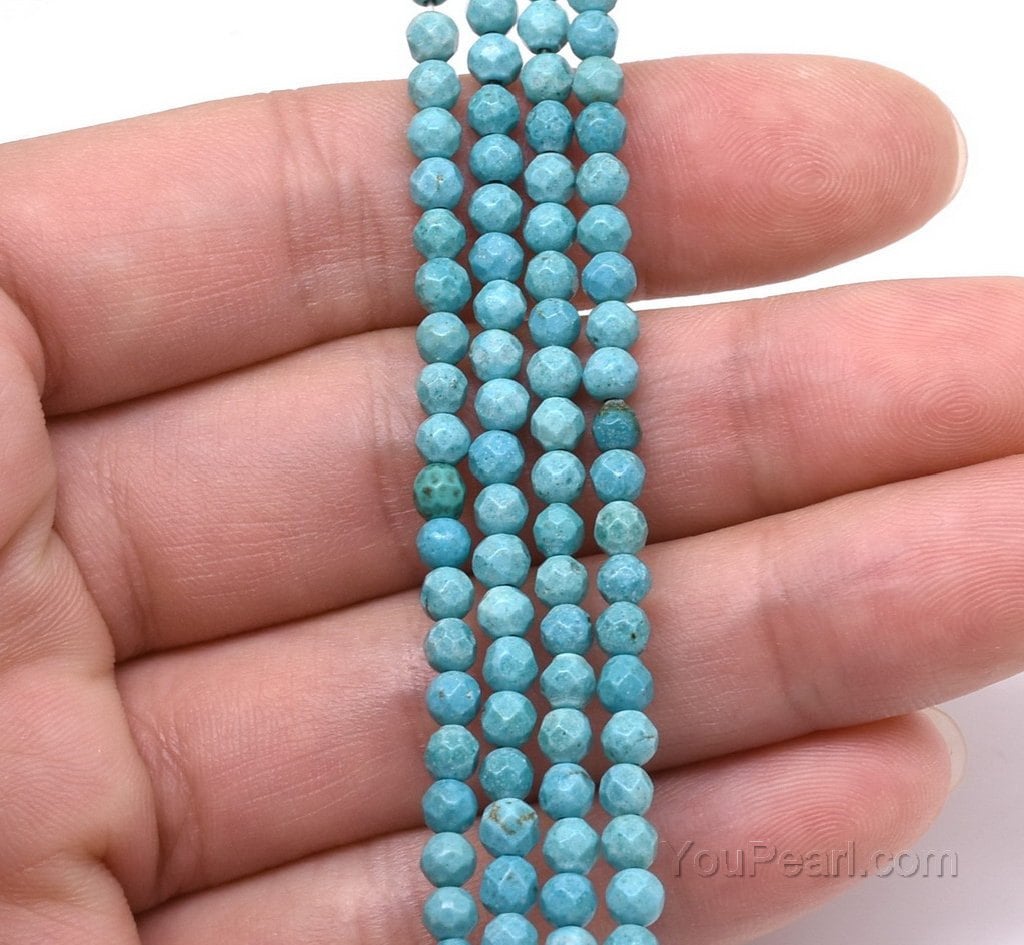 Tiny on sale turquoise beads