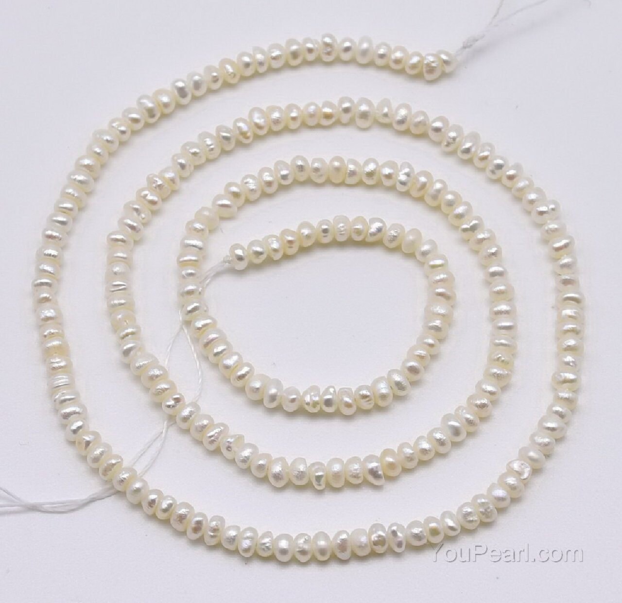2mm Button Seed Freshwater Pearl Strand – Beads, Inc.