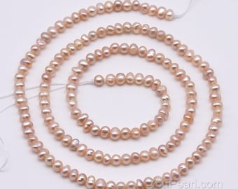2.5-3mm seed pearl beads, light lavender potato freshwater pearl, real natural color tiny small pearl seed beads, full strand FS400-XS