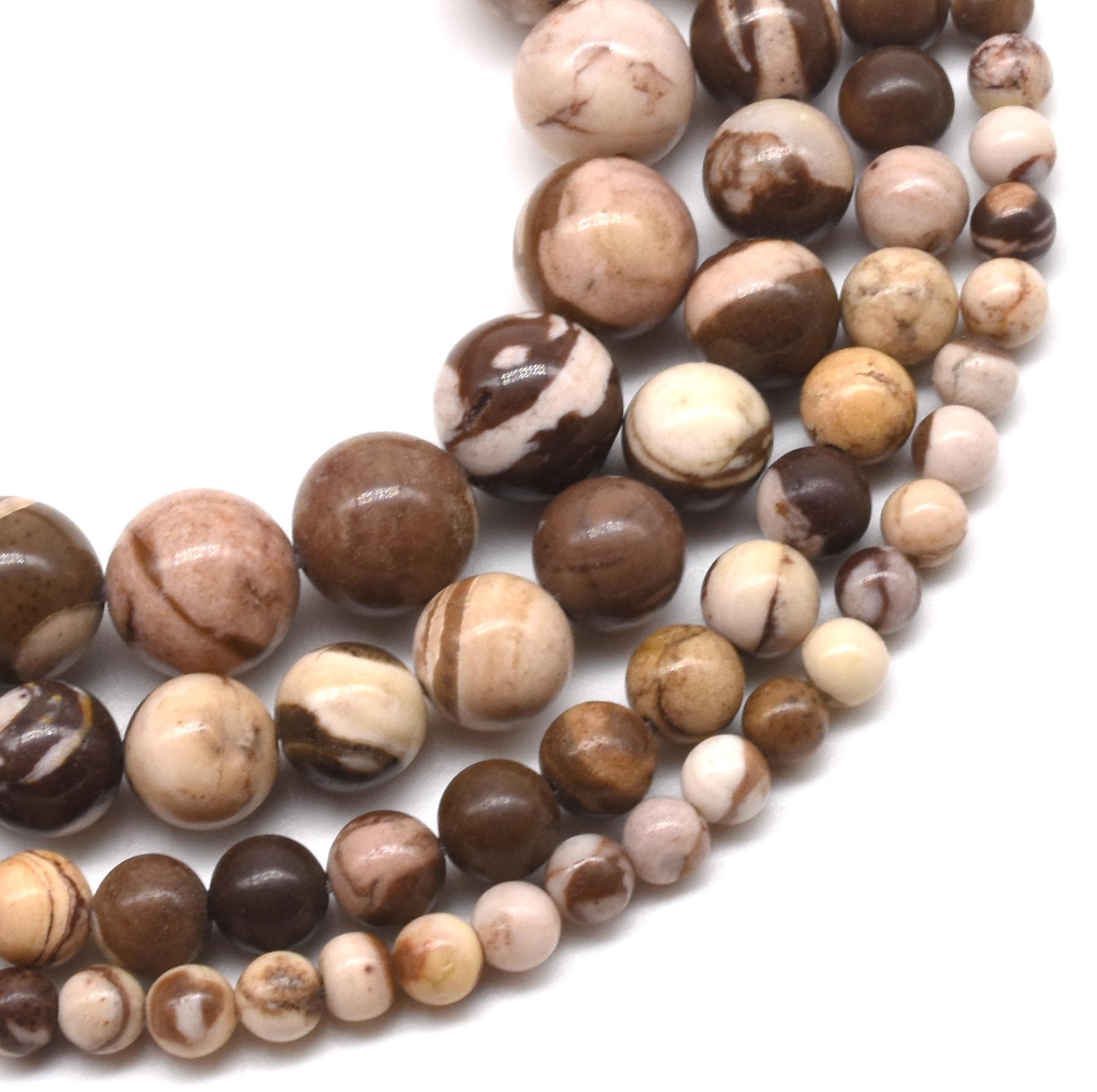 Australia Zebra Jasper, 4mm 6mm 8mm 10mm Round Genuine Zebra