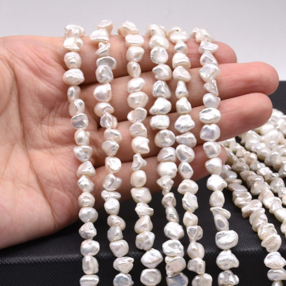 18" 15-25mm Huge South baroque white reborn keshi pearl necklace AAA 