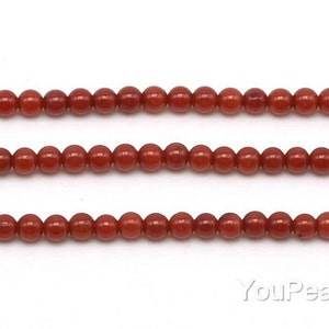 2mm 2.5mm 3mm 4mm 6mm 8mm 10mm 12mm Red Coral Beads, Round Coral Gem Stone Strand, Natural Stone Beads, Loose Coral Beads Strand, CRL20X0