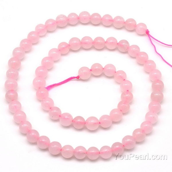 Rose quartz beads, 3mm 4mm 6mm 8mm 10mm 12mm round beads, natural gemstone beads A grade pink quartz beads, full strand RQZ20X0
