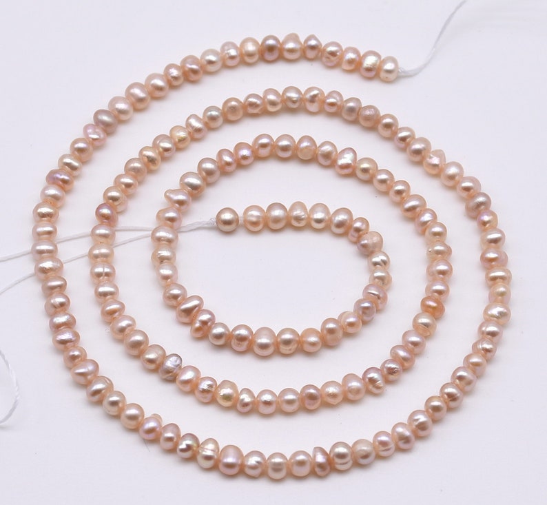 Seed pearl 2.5-3mm, cultured white pearl potato seed pearls, genuine freshwater pearl beads, loose pearl wholesale, full strand, FS400-XS Lavender