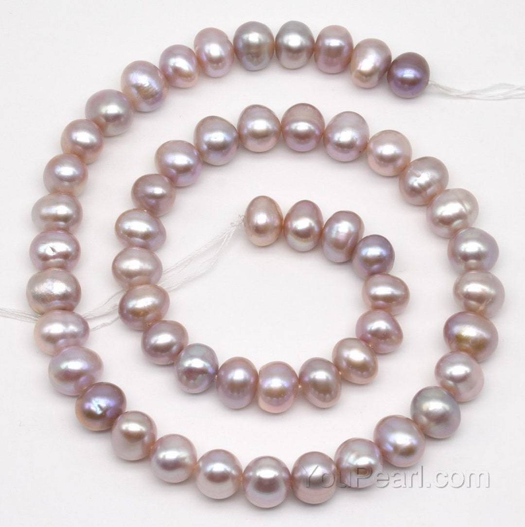 Bouquet Pearls 1 pcs gold plated - Lavender –