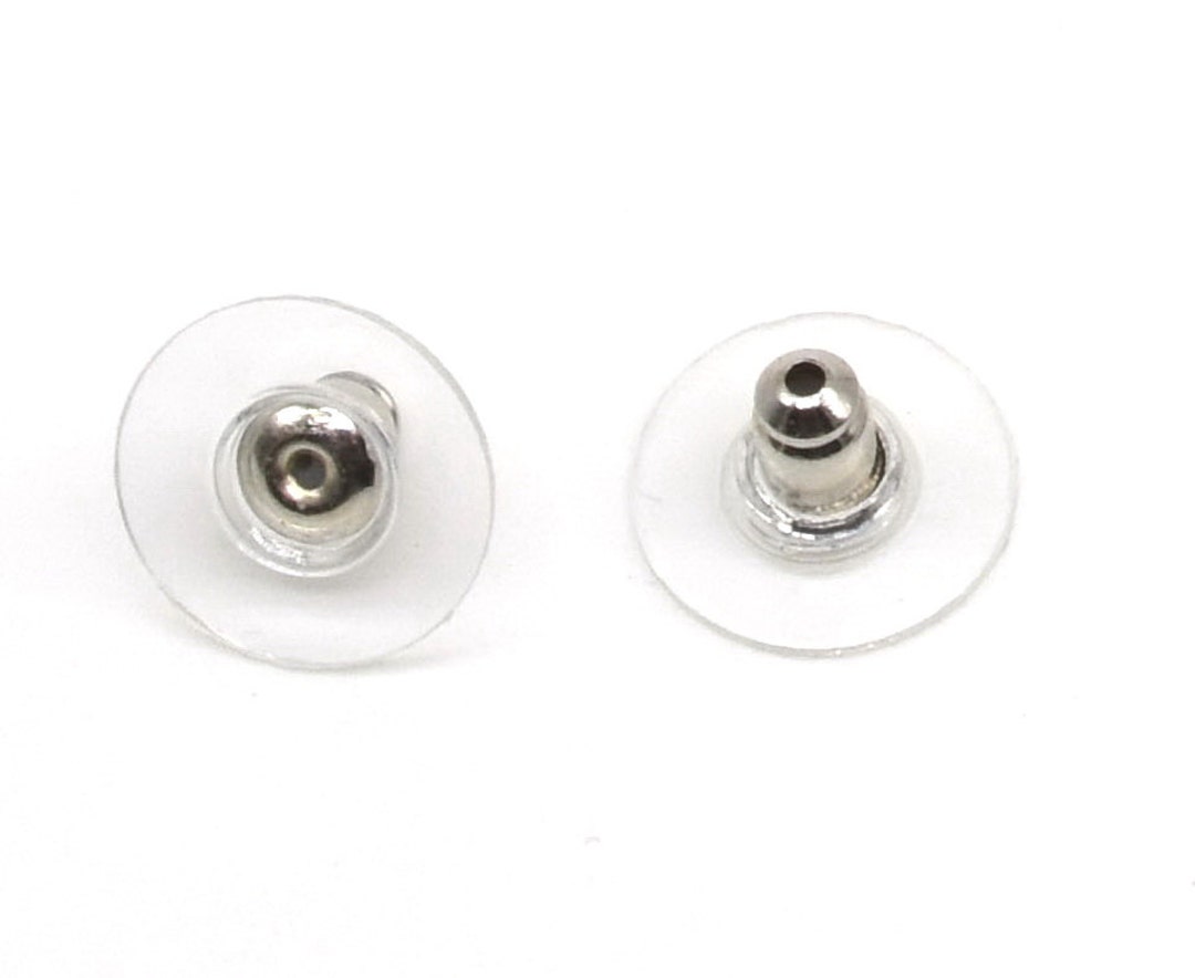 Clear Comfort Clutch Plastic Earring Backs