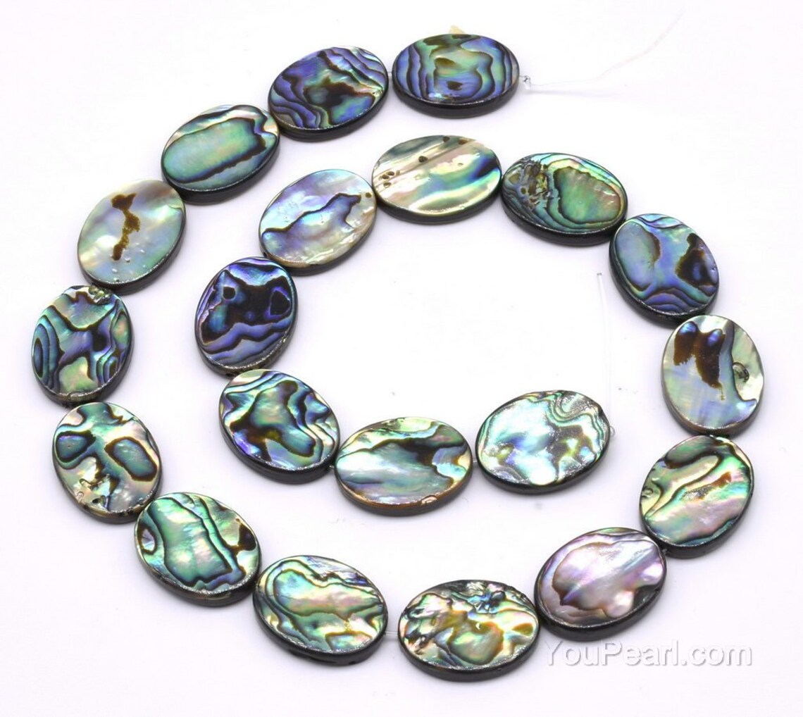 Abalone Paua Shell Beads 8x12mm 10x14mm 13x18mm 15x20mm Oval - Etsy