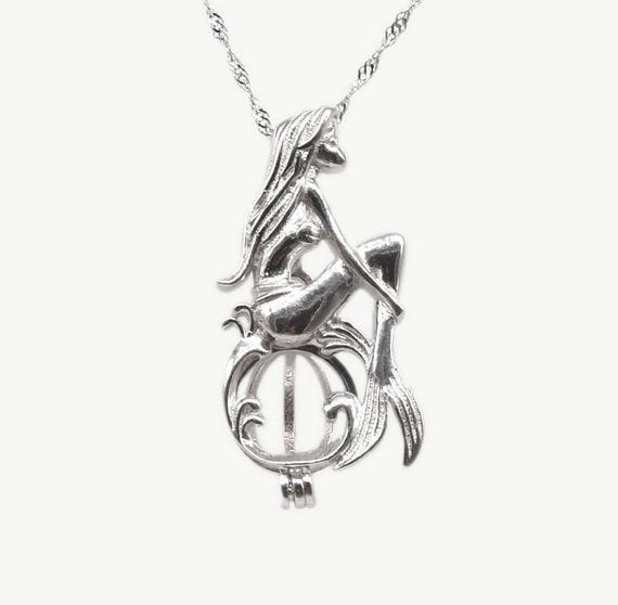 Mermaid Pearl Cage Pendant Wish 925 Image 0