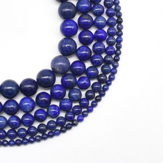 Natural 6mm Round Blue Turquoise 12mm Lapis Lazuli Gems Beads Necklace 28-100'' Natural 6mm Round Blue Turquoise 12mm Lapis Lazuli Gems Beads Necklace 28-100''