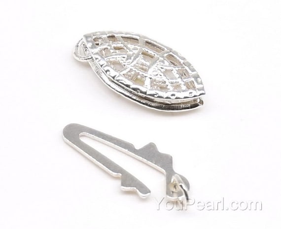 Filigree Pearl Fishhook Bracelet Clasp