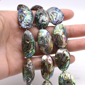 Abalone shell strand, 15x25mm 20x30mm 35x50mm paua shell, multi color loose abalone beads, natural paua bead jewelry factory direct, ABA20XX