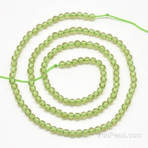 2mm 3mm peridot beads, A grade natural green peridot beads, loose gem stone round beads, genuine stone beads strand wholesale, PRD20X0