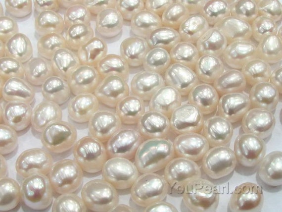 Fine 100% Natural Freshwater Pearl Beads Flat Shape Loose Beads Fit Jewelry  Making DIY Bracelet Necklace Women Gifts Size 4-5mm