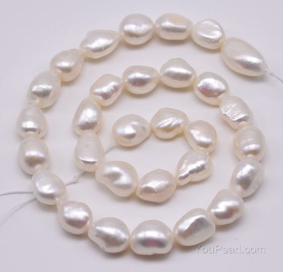 Rare Perle Keshi Grandi 15-20 Mm, Perla D’acqua Dolce Bianca E - Foto 11