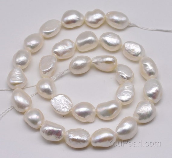 White Round Freshwater Pearl Clean Face Half Drilled Loose Pearls for  Wedding Necklace Earrings Jewelry Making