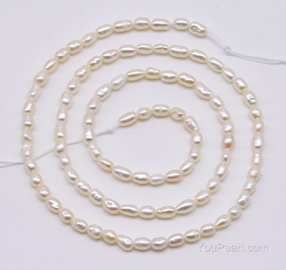 2.5-3mm 13 Inch Strand Natural Freshwater Pearl Beads