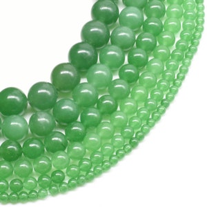Aventurine beads, 3mm 4mm 6mm 8mm 10mm 12mm 14mm round beads, green aventurine beads, loose gem stone beads strand wholesale, AVT20X0