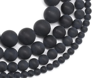 Onice Nera Grado A - Filo Di Sfere Lisce Da 12mm - Fili Di Pietre E Perline - Pietre Dure - Fai - Foto 11