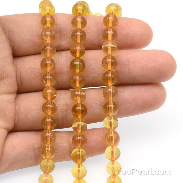 4mm 6mm 8mm 10mm yellow fluorite beads, genuine round fluorite stone beads, natural gemstone beads, loose gem round beads supply, FLR21X0