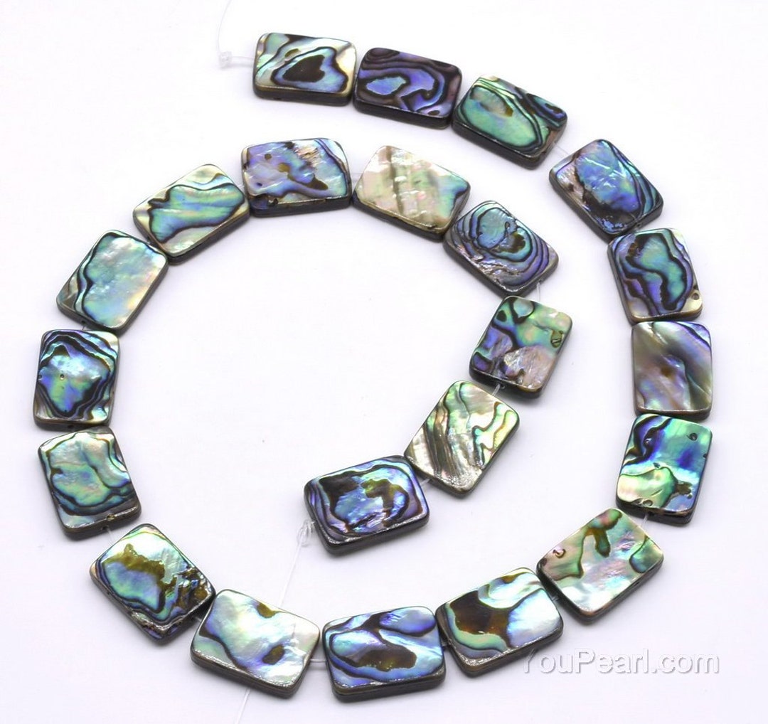 Abalone Paua Shell, 6x8mm 8x10mm 10x14mm 13x18mm Rectangle Shape ...