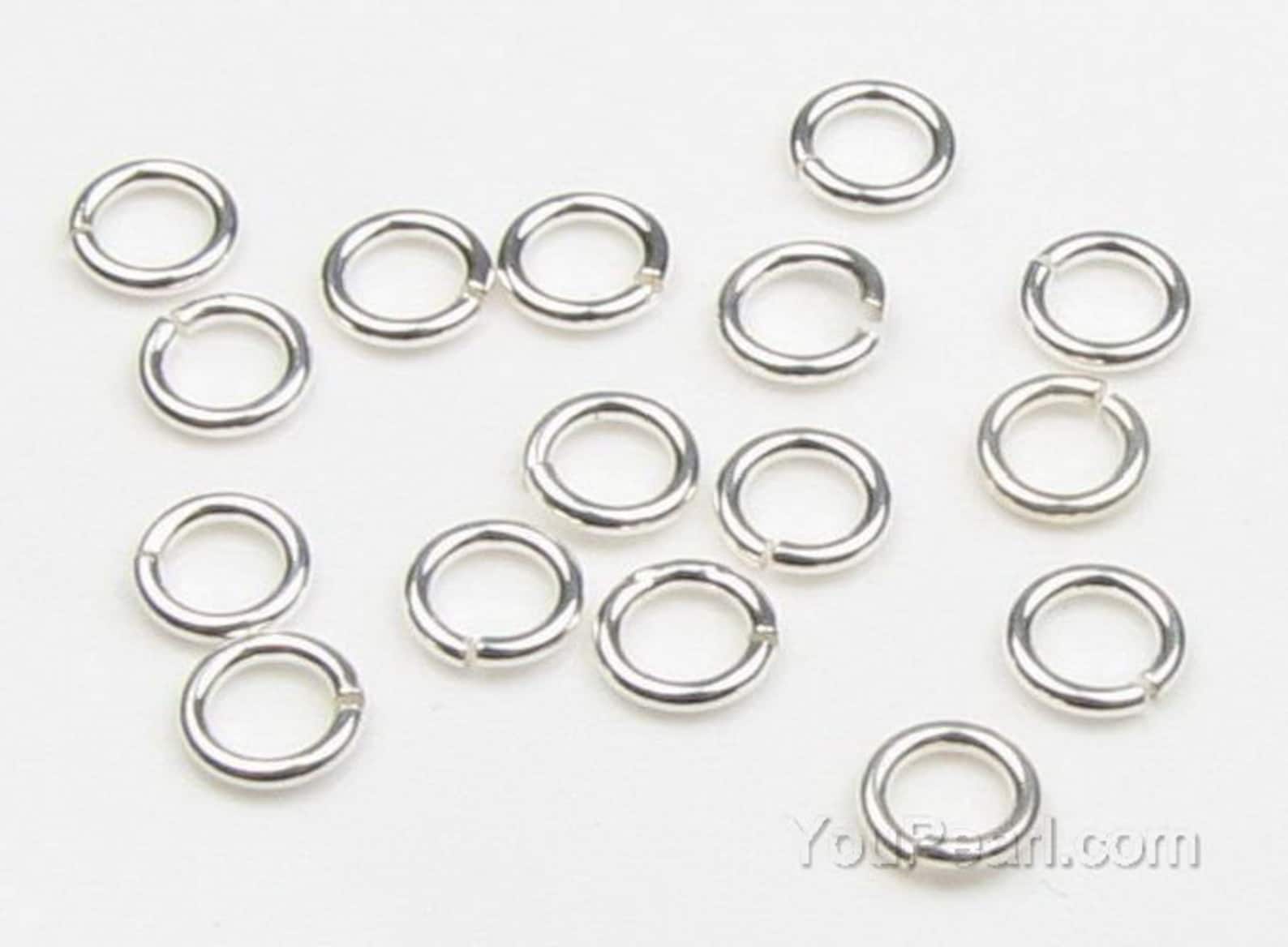 925 Sterling Silver Open Jump Ring, 4mm 5mm 6mm Open Rings Finding, 21 ...