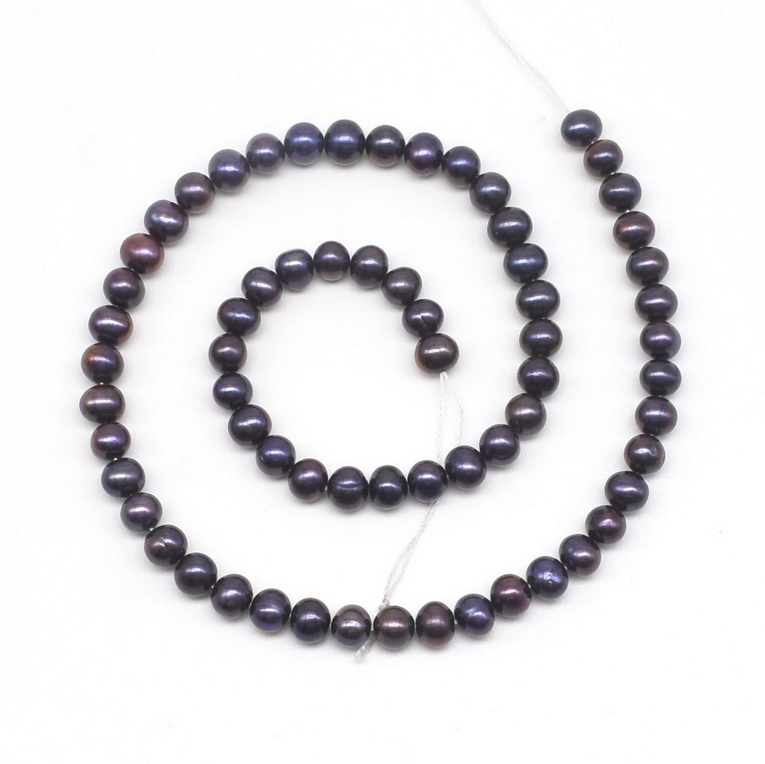 Black Freshwater Pearl, Small 67mm Potato Pearl, Natural Fresh Water