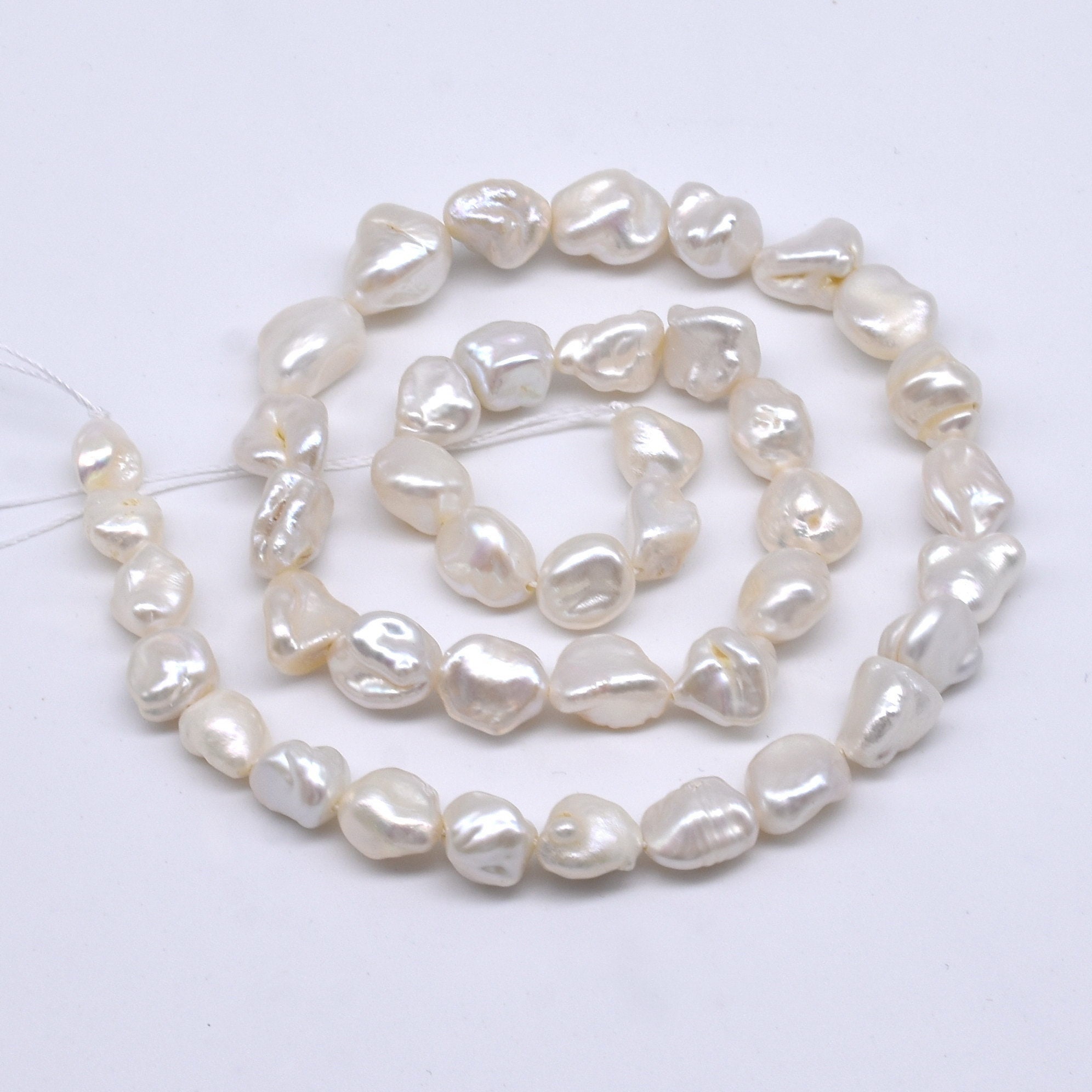 3.5-5 mm Natural White Keshi Nugget Freshwater Pearl Beads Center Drilled  Keshi Pearls Genuine Freshwater Tiny Keshi Nugget Pearls #234