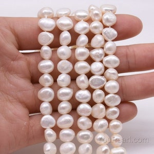 9pcs Mixed color Freeform blister freshwater pearl loose beads 
