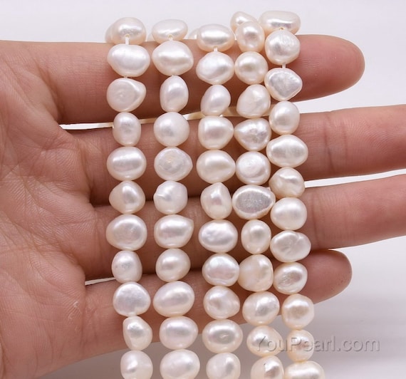 Jumbo Size A Grade Luster/Shine Irregular Round Natural White