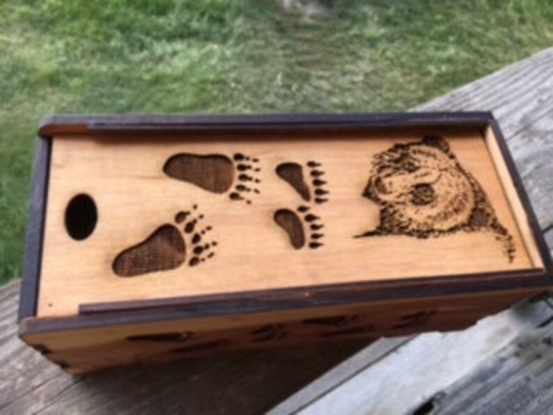 Engraved Ammo Box Engraved Bullet Box Wooden Bullet Box Etsy