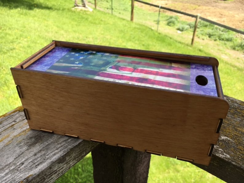 Groomsman gift engraved ammo box wooden bullet box wooden Etsy