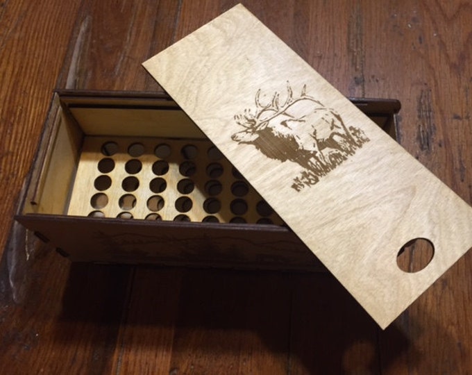 Groomsman Gift, Engraved Ammo Box, Wooden Bullet Box, Wooden Ammo Box