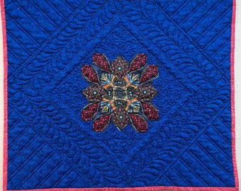 Quilted Challah Cover: Lucy Boston Appliqué, Australian Print