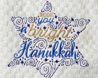 Hanukkah Dish Towel