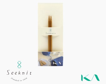 Seeknit Koshitsu 5 inch / 12.5 cm for Interchangeable Needle Pair Tips, bamboo Knitting Needles, Size 2.00 mm - 10.00 mm