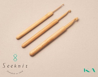 Seeknit, KA, Crochet Hooks with Bamboo tips, Koshitsu Knitting Needle, Bamboo Crochet Hooks