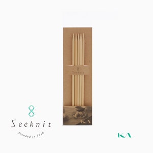 Seeknit, Shirotake 4 inch / 10 cm Bamboo Double Pointed Knitting Needles, Knitting Needle, size US0 / 2.00 -  US 5 / 3.75 mm