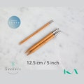 Seeknit CURVE Koshitsu 5 inch / 12.5 cm Bamboo Interchangeable Needle Pair Tips, Size US 0 - 15 / 2.00 mm - 10.00 mm product logo