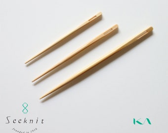 Bamboo, Tapestry needle, Embroidery Needle, Cross Stitching Needle, Blunt Needle, Sewing Needle, Knitting Needle, Seeknit, KA, Set of 3