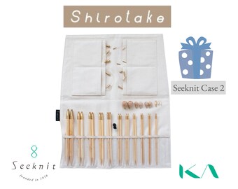 シークニット 白竹 竹製 シングルポイント編み針セット 59554 - 23cm
