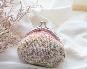 Knitting Pattern, Coin Case with Double Pointed, Coin Purse