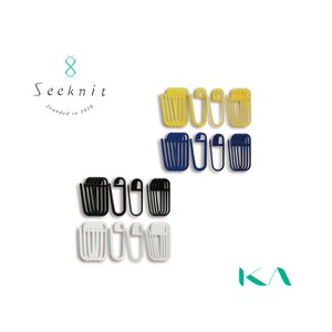 Seeknit Removable Locking Stitch Markers,  Plastic Ring Marker, Set of 10, 2 Colors and 2 Types of Sizes