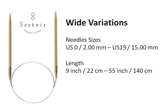 Seeknit Ka 32 Inch 80 Cm Circular Knitting Needles Bamboo Knitting Needles Tools Size Us 0 2 00 Mm Us 19 15 00 Mm Kinki Amibari Seeknit Ka 32 Inch 80 Cm Circular Knitting Needles Bamboo Knitting Needles Tools Size Us 0 2 00 Mm Us 19 15 00 Mm Kinki Amibari