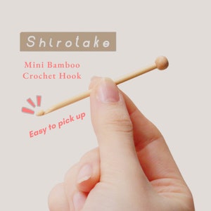 Mini Bamboo Crochet Hook, Knitting Needle, Bamboo, Repair Needle, Seeknit, KA