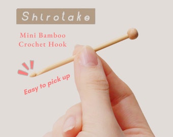 Mini Bamboo Crochet Hook, Knitting Needle, Bamboo, Repair Needle, Seeknit, KA